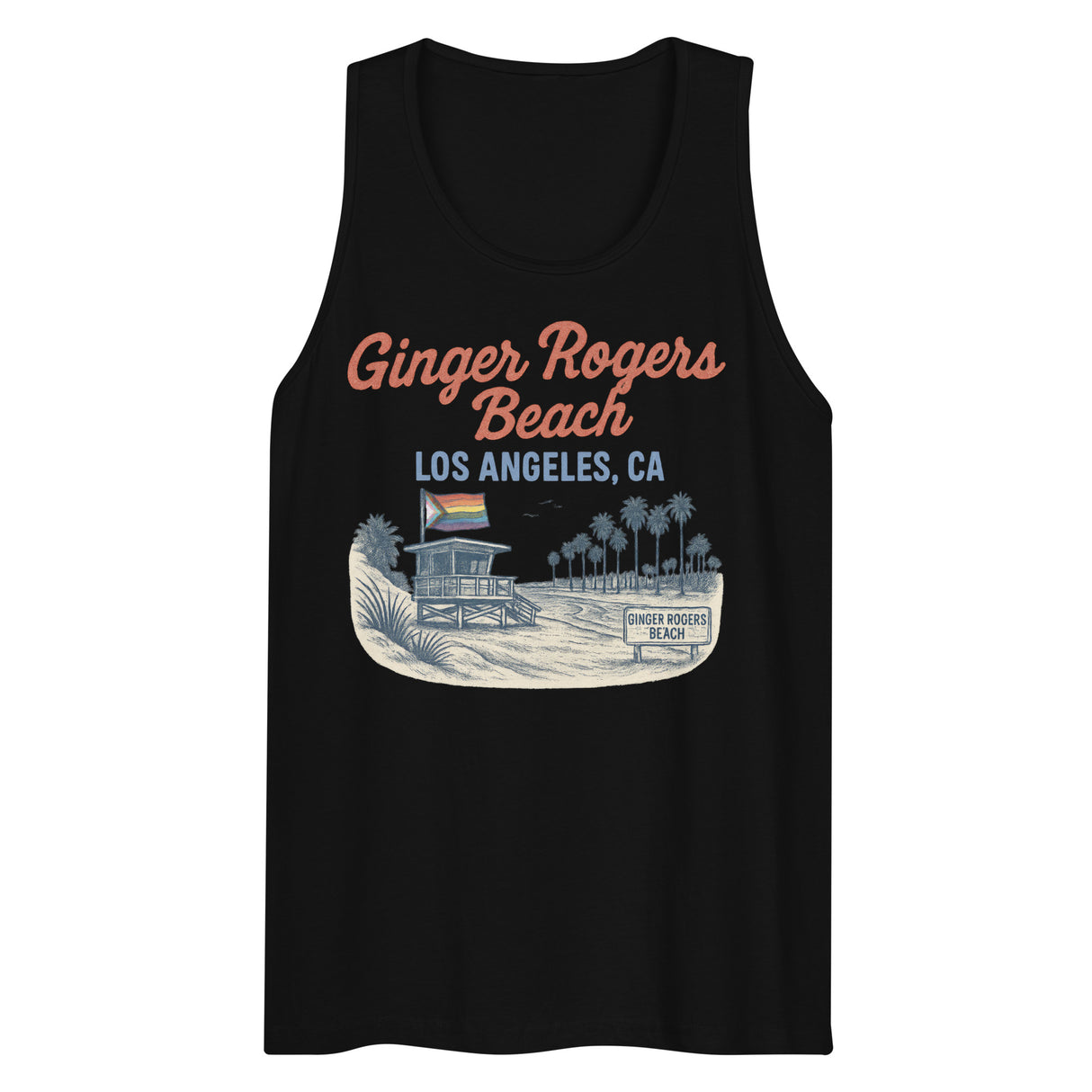 Ginger Rogers Beach (Tank Top)-Tank Top (Staging)-Swish Embassy