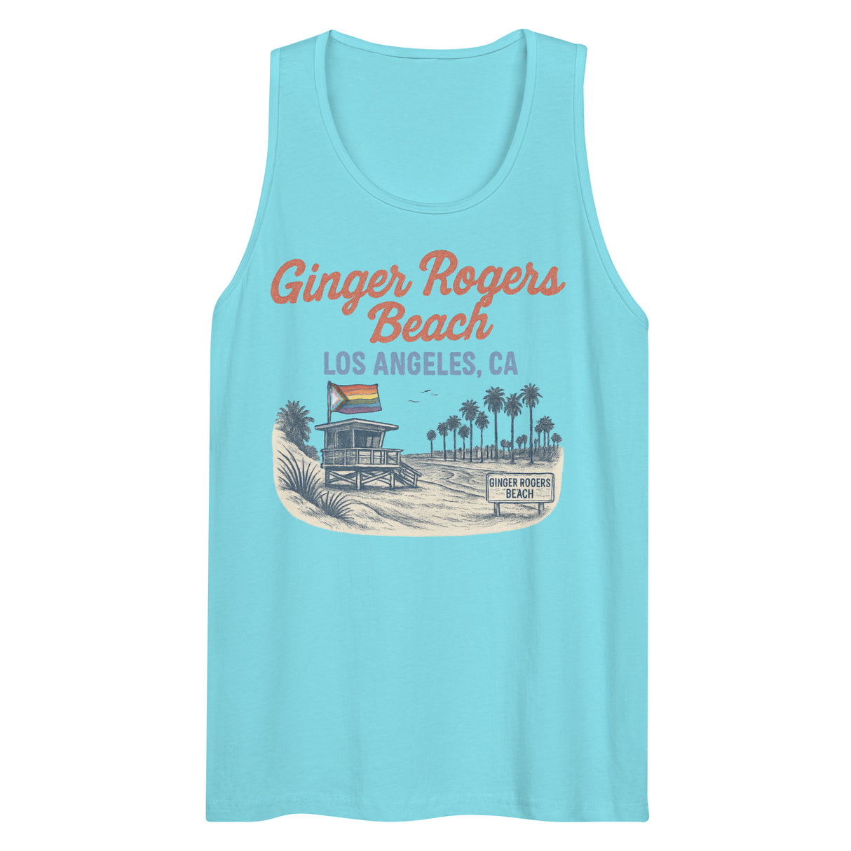 Ginger Rogers Beach (Tank Top)-Tank Top (Staging)-Swish Embassy