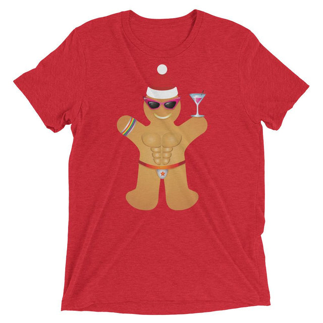 Gingerbread Circuit Man (Triblend)-Triblend T-Shirt-Swish Embassy