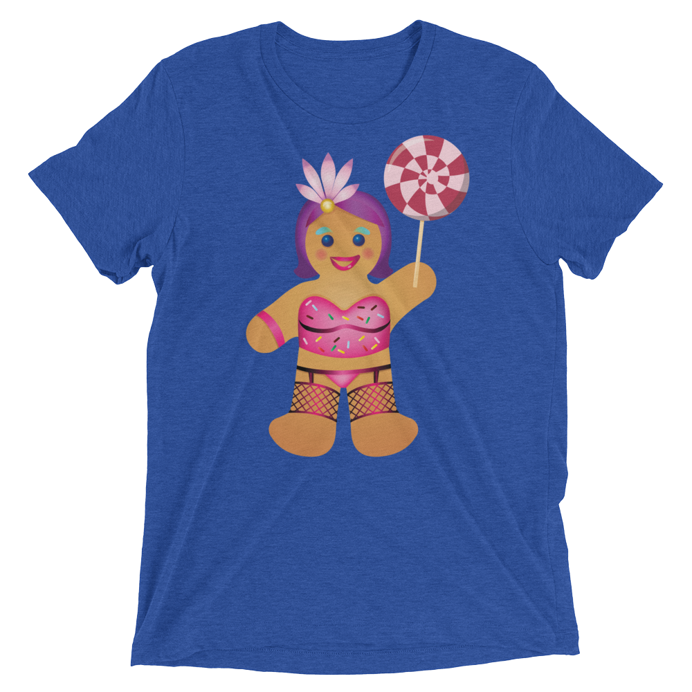 Gingerbread Drag Queen (Triblend)-Triblend T-Shirt-Swish Embassy