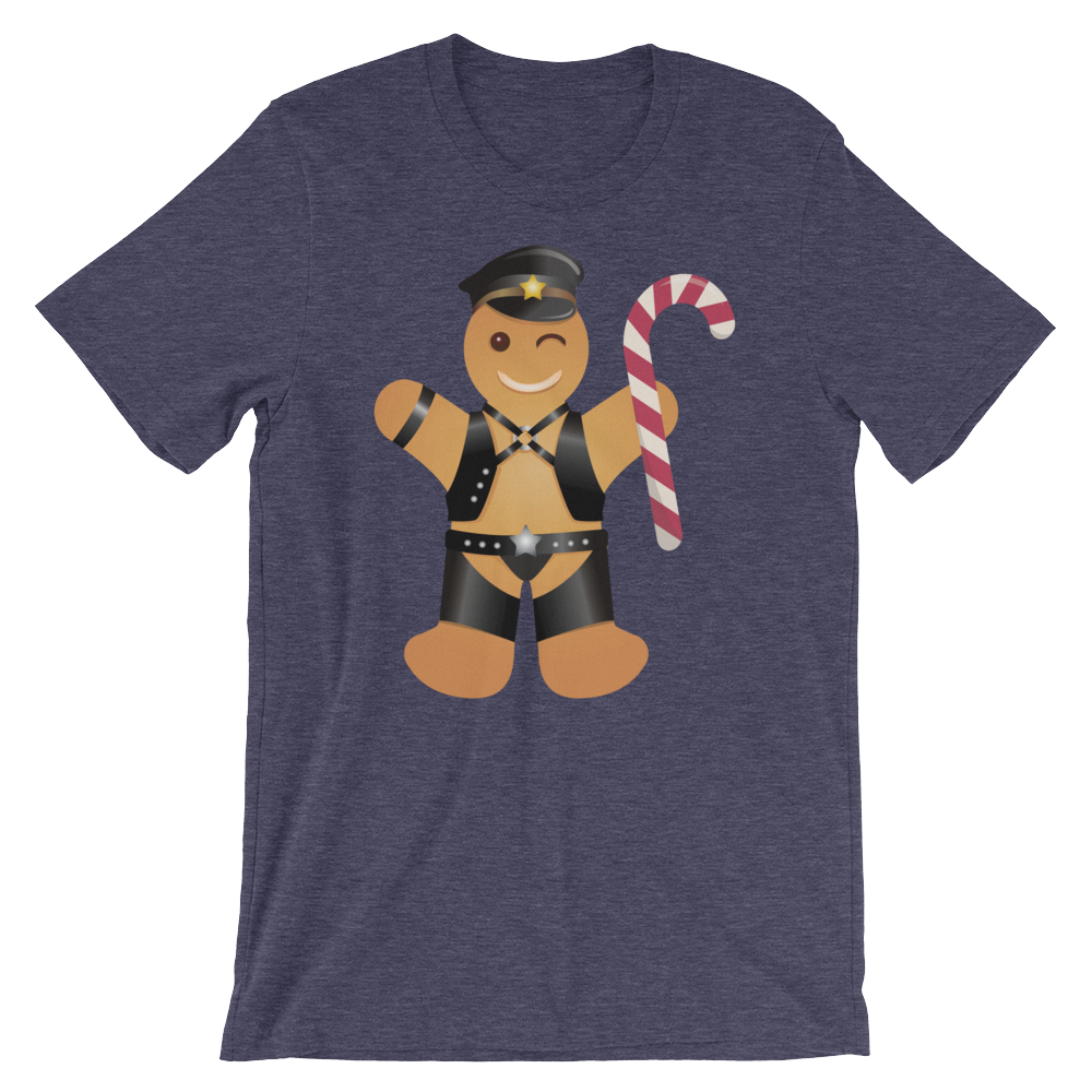 Gingerbread Leather Man-Christmas T-Shirts-Swish Embassy