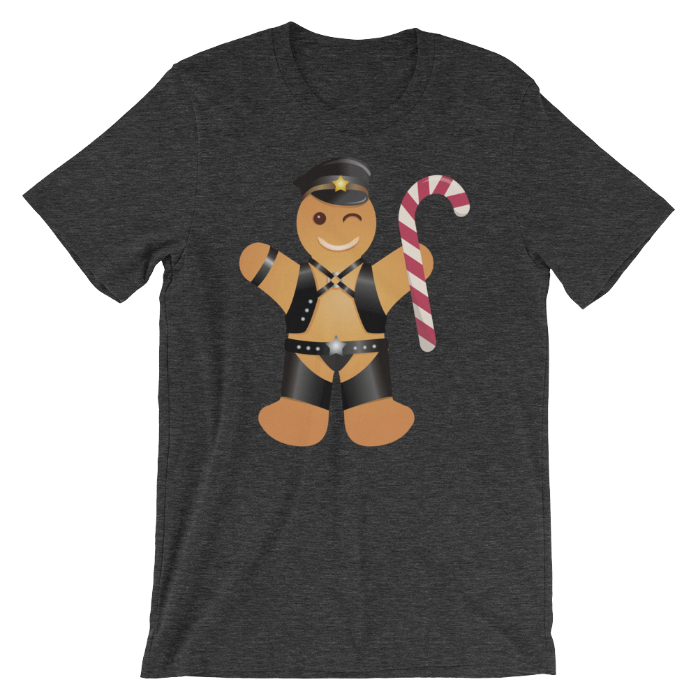 Gingerbread Leather Man-Christmas T-Shirts-Swish Embassy