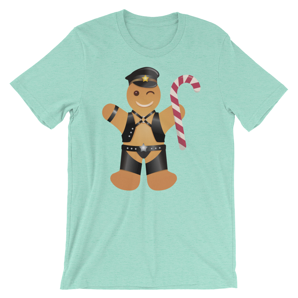 Gingerbread Leather Man-T-Shirts-Swish Embassy