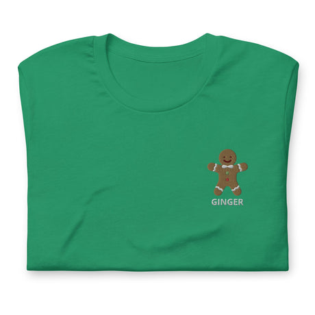 Gingerbread Man (Ginger)-Christmas T-Shirts Embroidery-Swish Embassy