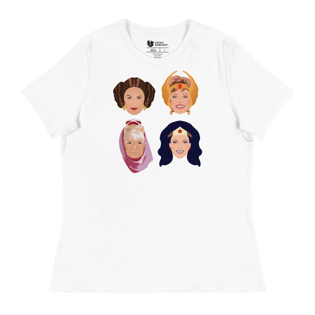 Golden League (Women's Relaxed T-Shirt)-Women's T-Shirts-Swish Embassy