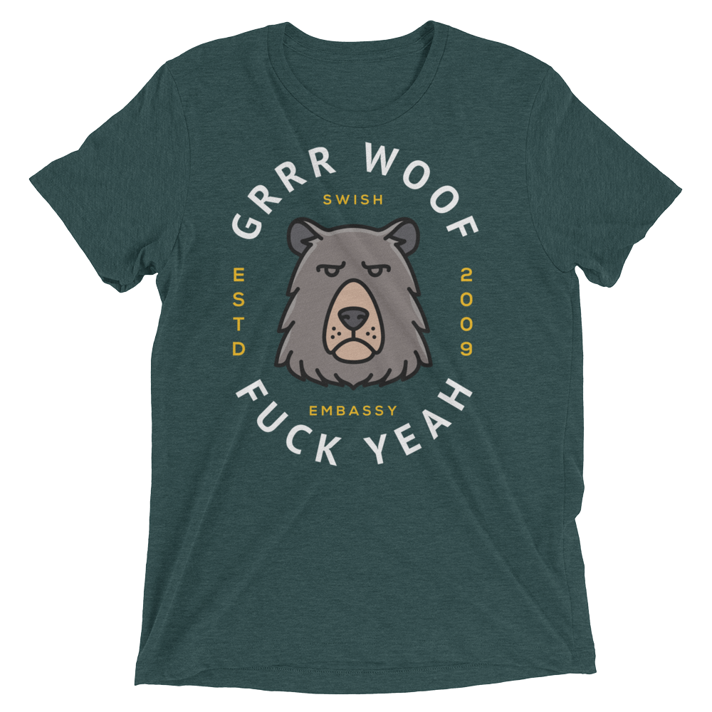 Grrr Woof (Triblend)-Triblend T-Shirt-Swish Embassy