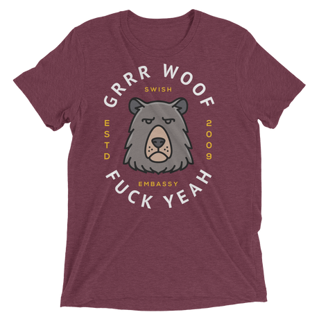 Grrr Woof (Triblend)-Triblend T-Shirt-Swish Embassy