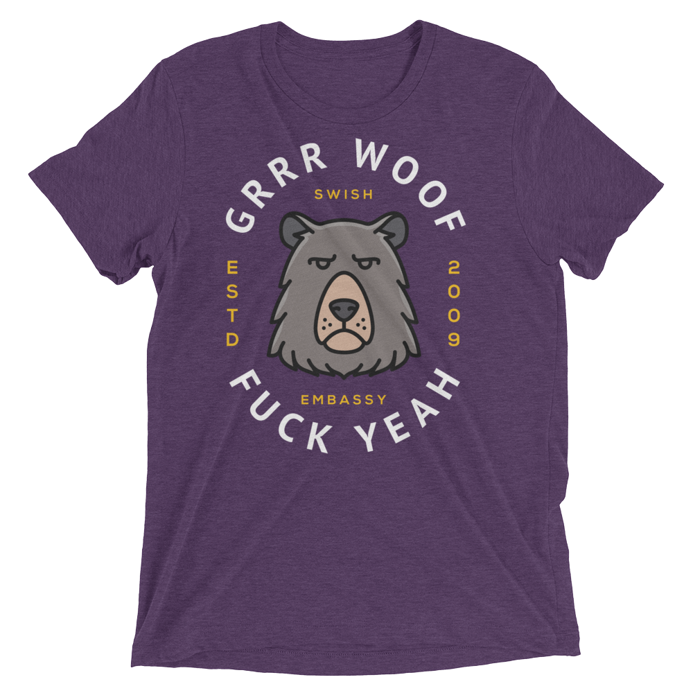 Grrr Woof (Triblend)-Triblend T-Shirt-Swish Embassy