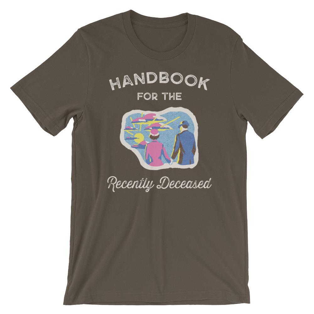 Handbook for the Recently Deceased-Halloween T-Shirt-Swish Embassy