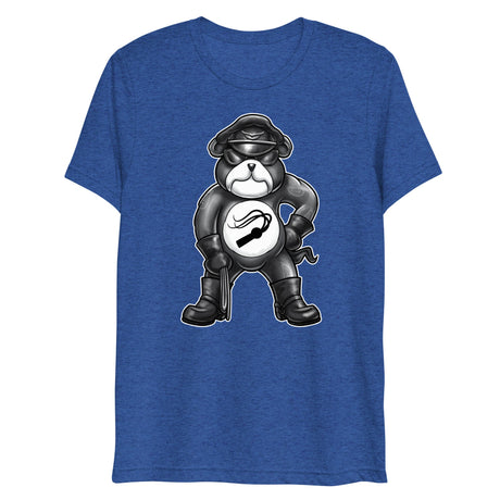 Hanky Bear - Black (Triblend)-Triblend T-Shirt-Swish Embassy