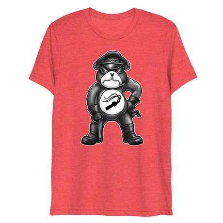 Hanky Bear - Black (Triblend)-Triblend T-Shirt-Swish Embassy