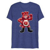 Hanky Bear - Red (Triblend)-Triblend T-Shirt-Swish Embassy