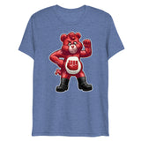 Hanky Bear - Red (Triblend)-Triblend T-Shirt-Swish Embassy