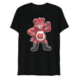 Hanky Bear - Red (Triblend)-Triblend T-Shirt-Swish Embassy