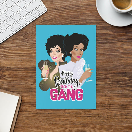 Happy Birthday From the Gang (Birthday Card)-Greeting Card-Swish Embassy