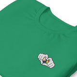 Heart Hands Pride (Embroidered)-T-Shirts-Swish Embassy