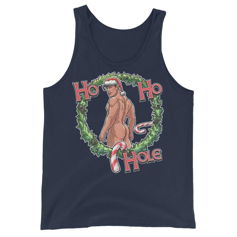 Ho Ho Hole (Tank Top)-Christmas Tanks-Swish Embassy