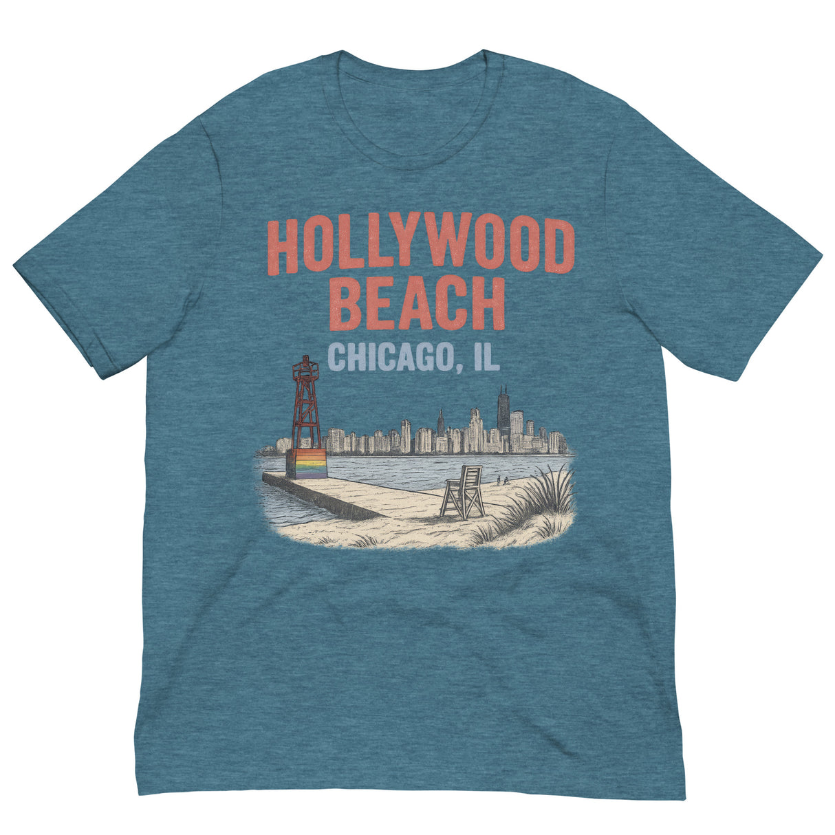 Hollywood Beach-T-Shirts-Swish Embassy