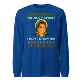 Holy Spirit? I Don't Know Her (Ugly Christmas)-T-Shirts-Swish Embassy