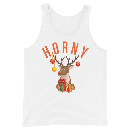 Horny (Tank Top)-Christmas Tanks-Swish Embassy