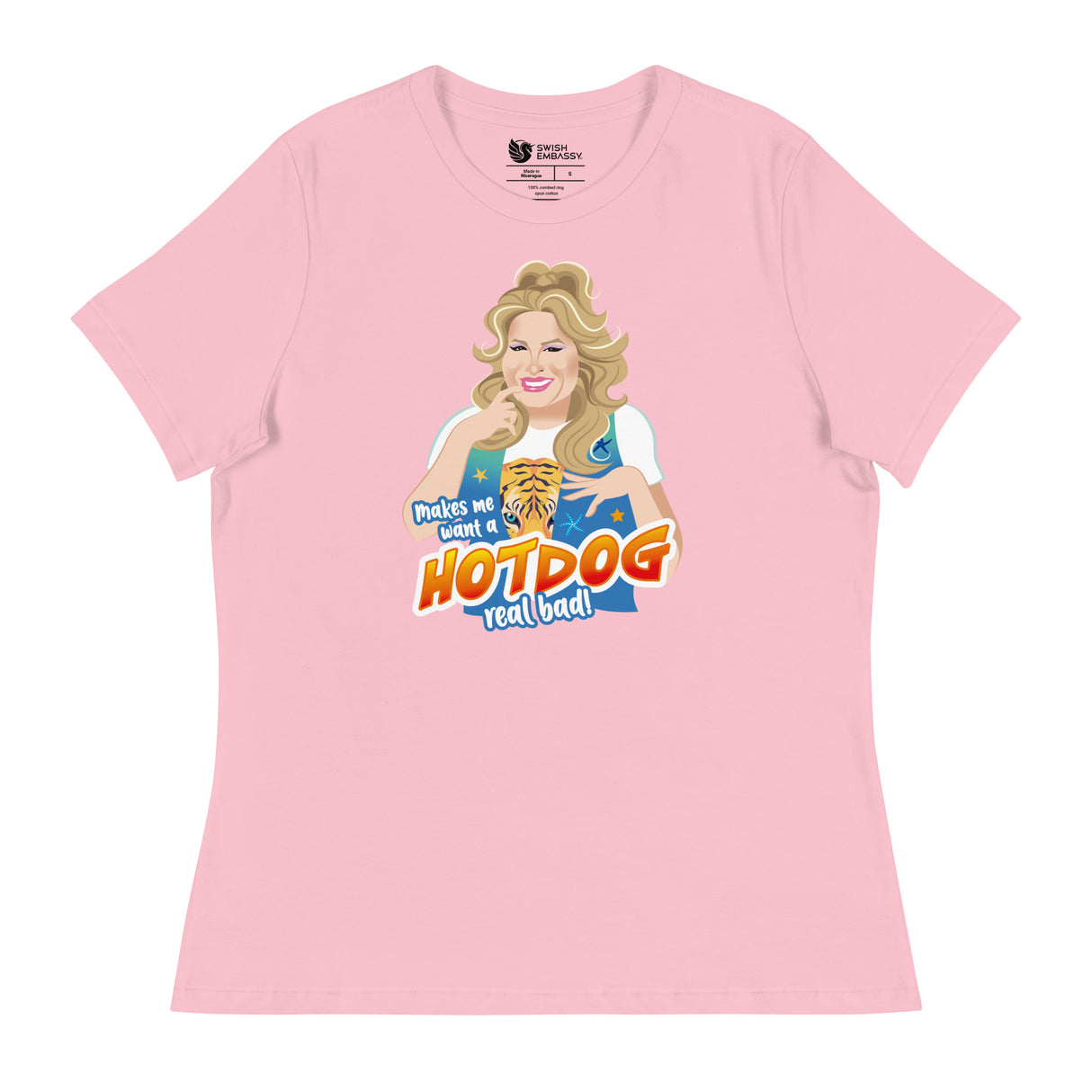 Hot Dog (Women's Relaxed T-Shirt)-Women's T-Shirts-Swish Embassy