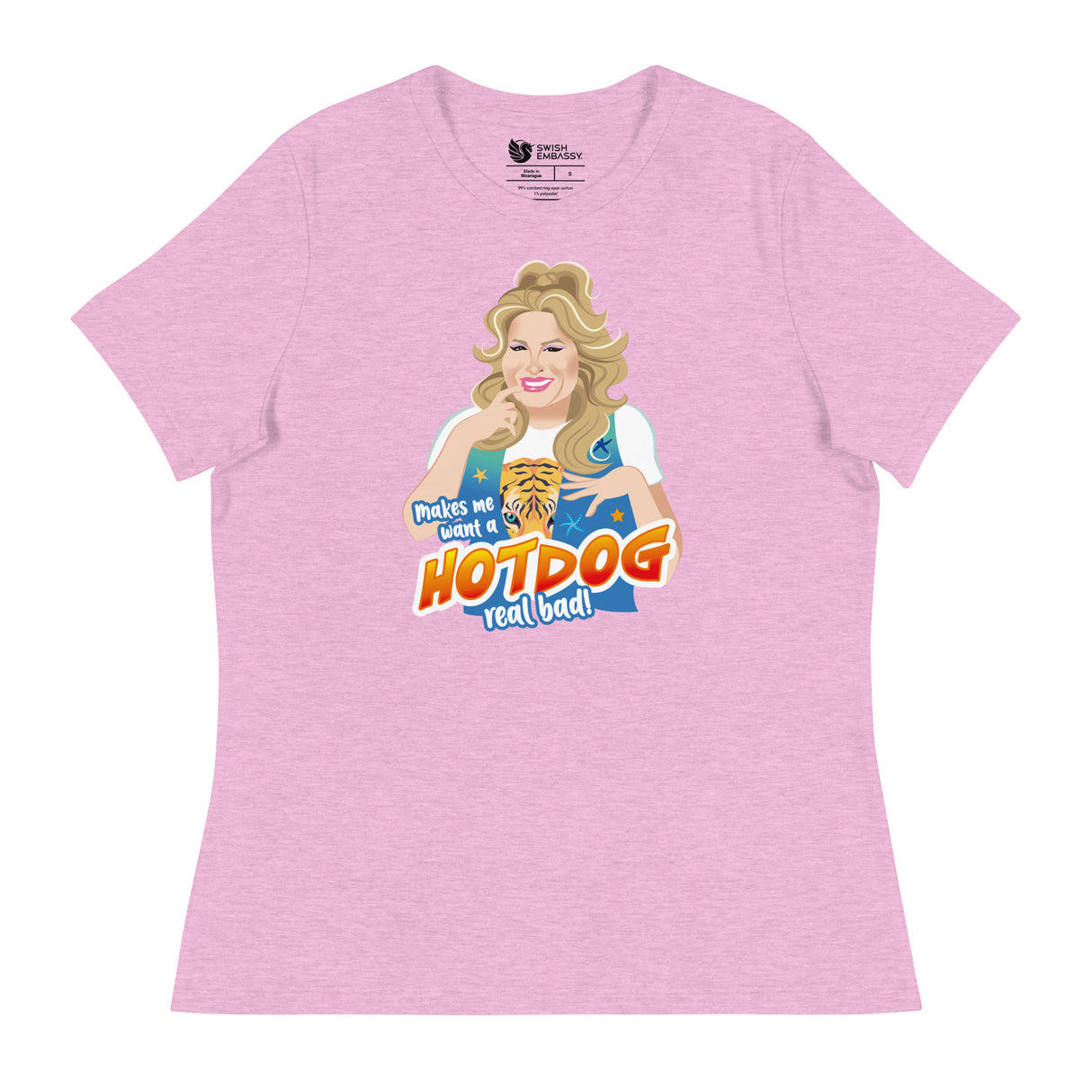 Hot Dog (Women's Relaxed T-Shirt)-Women's T-Shirts-Swish Embassy