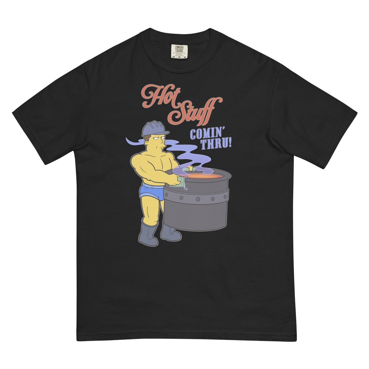 Hot Stuff Comin’ Thru (Boxy Tee)-Boxy T-Shirt-Swish Embassy