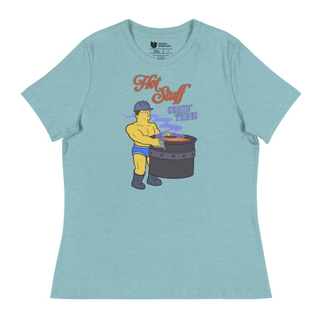Hot Stuff Comin’ Thru (Women's Relaxed T-Shirt)-Women's T-Shirts-Swish Embassy