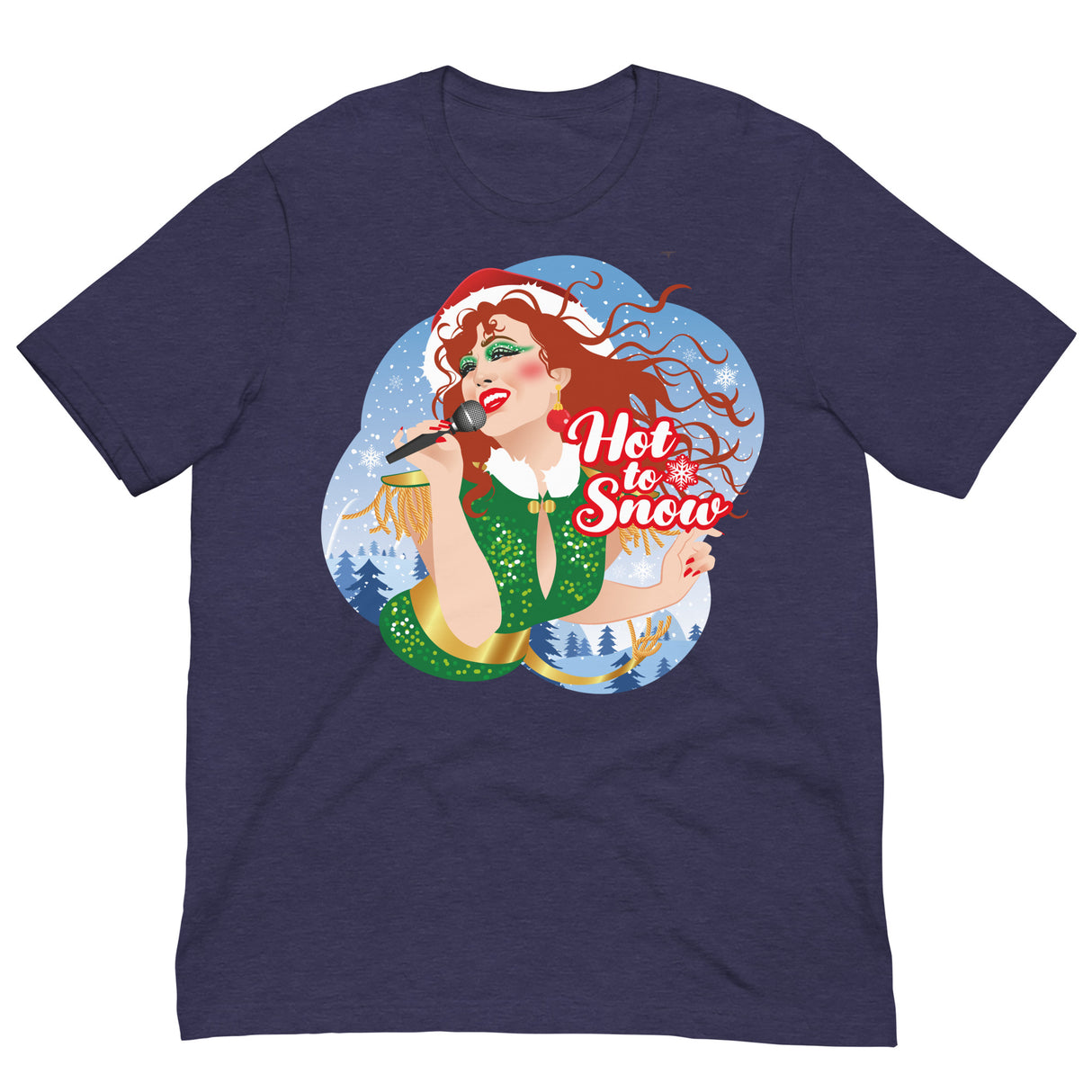 Hot To Snow-Christmas T-Shirts-Swish Embassy