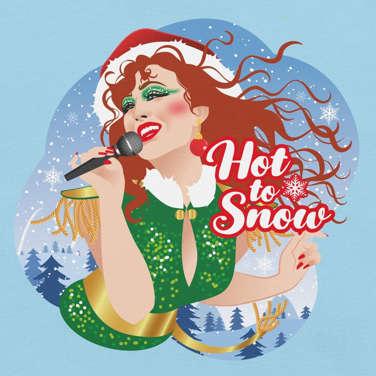 Hot To Snow-Christmas T-Shirts-Swish Embassy