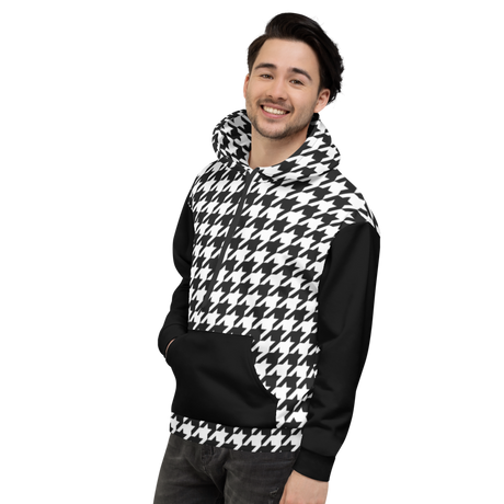 Houndstooth (Allover Hoodie)-Allover Hoodie-Swish Embassy