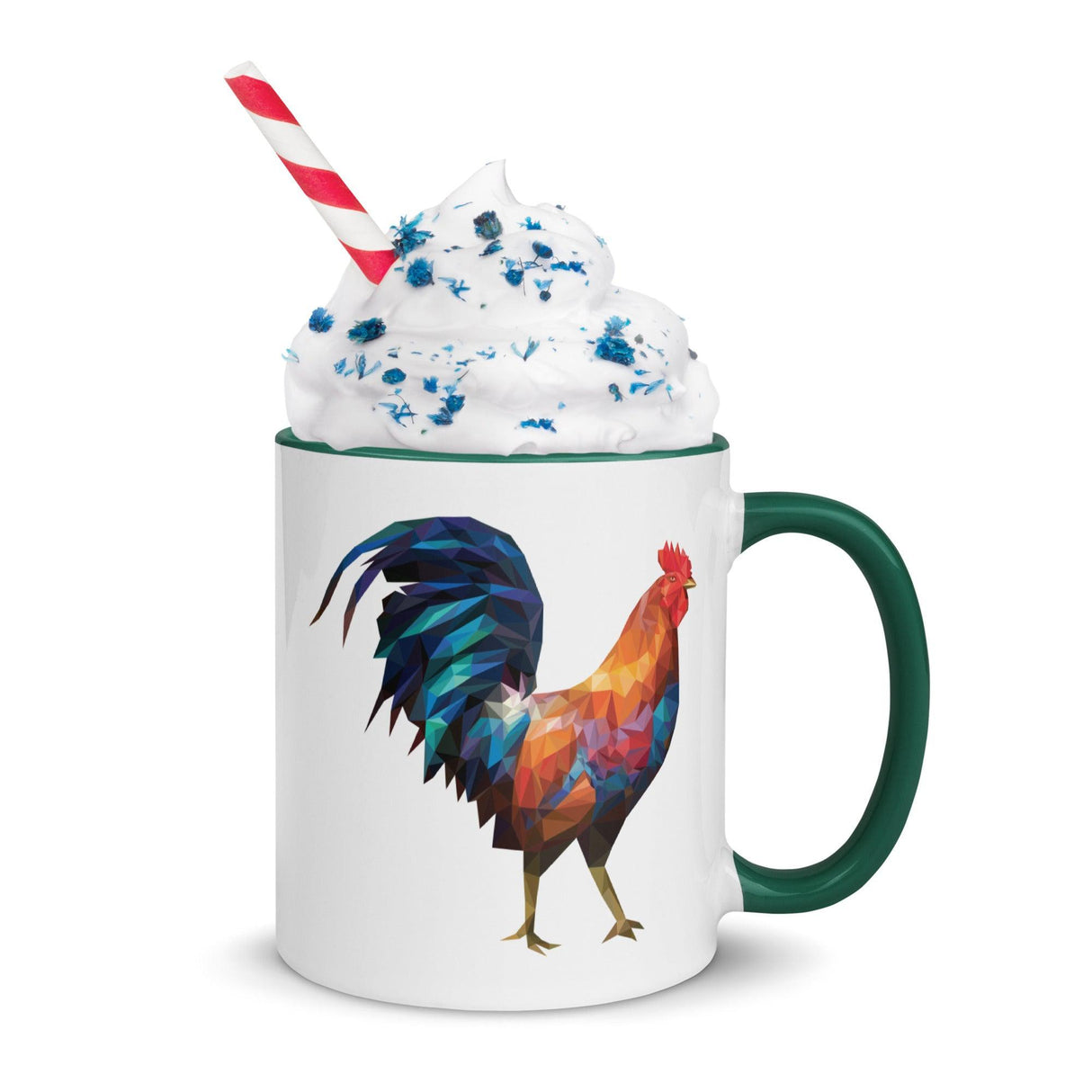 Huge Polygon Rooster (Mug)-Mugs-Swish Embassy