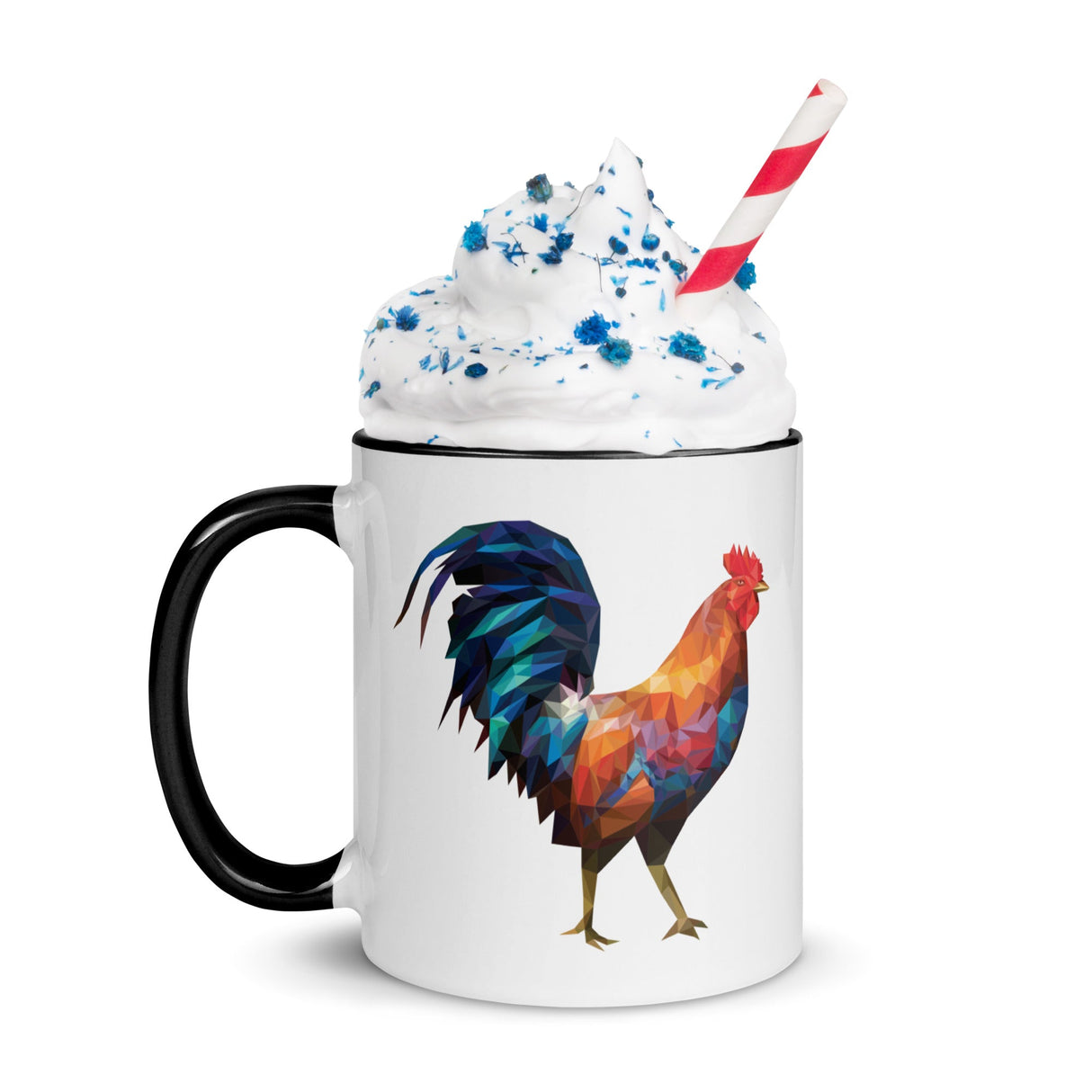 Huge Polygon Rooster (Mug)-Mugs-Swish Embassy