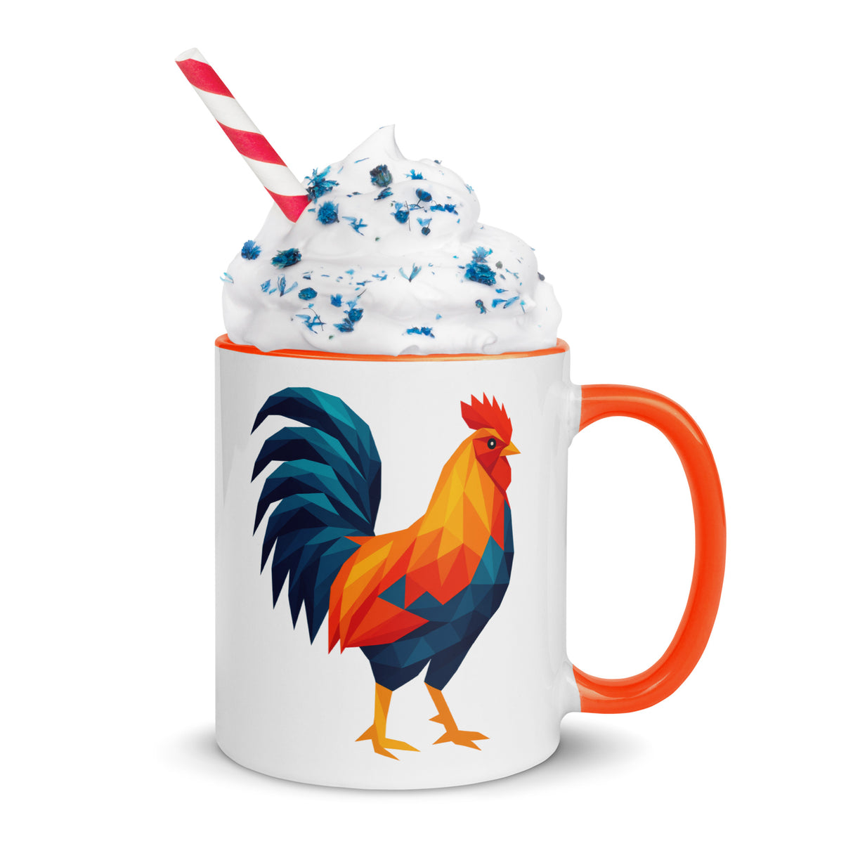 Huge Polygon Rooster (Mug)-Mugs-Swish Embassy