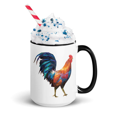 Huge Polygon Rooster (Mug)-Mugs-Swish Embassy