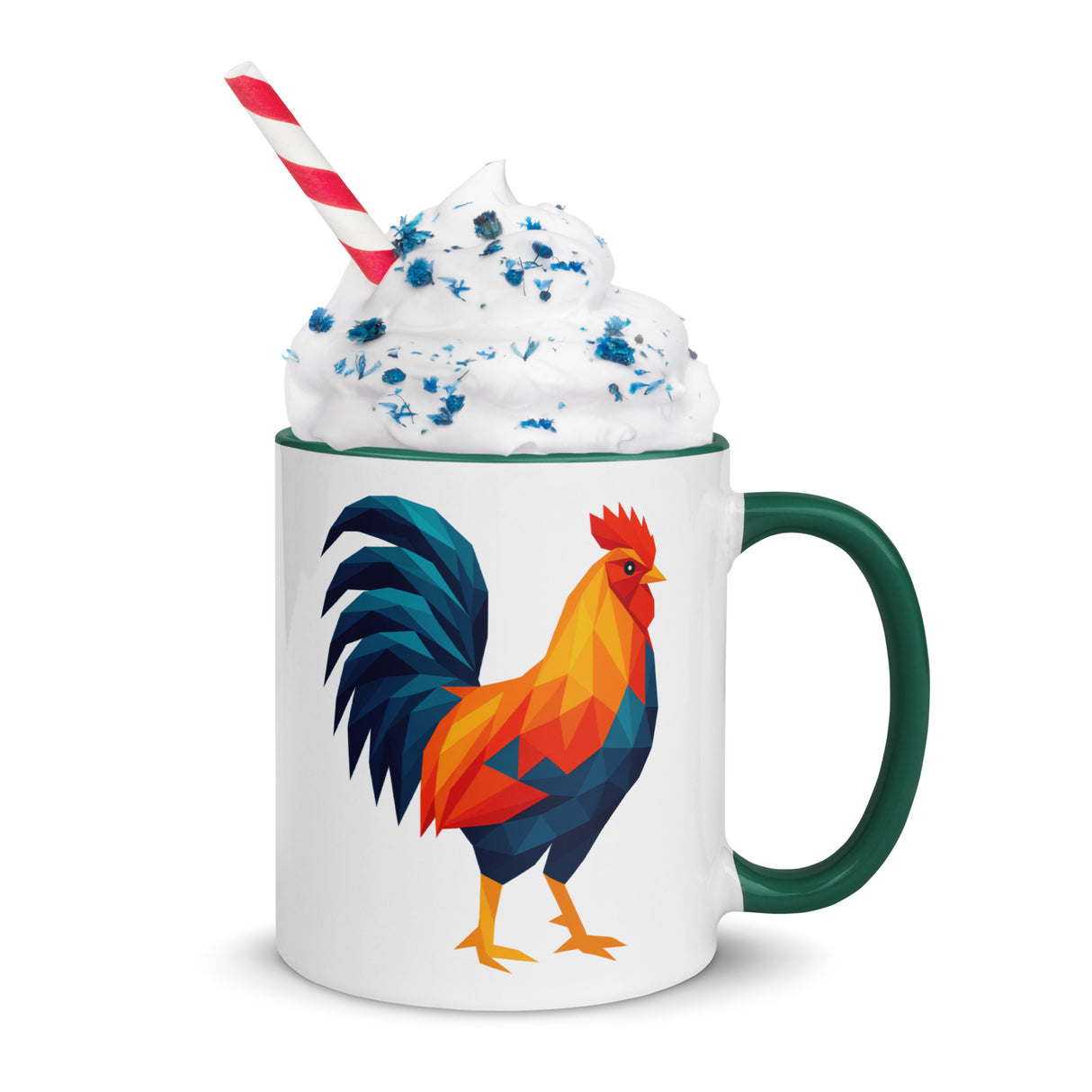 Huge Polygon Rooster (Mug)-Mugs-Swish Embassy
