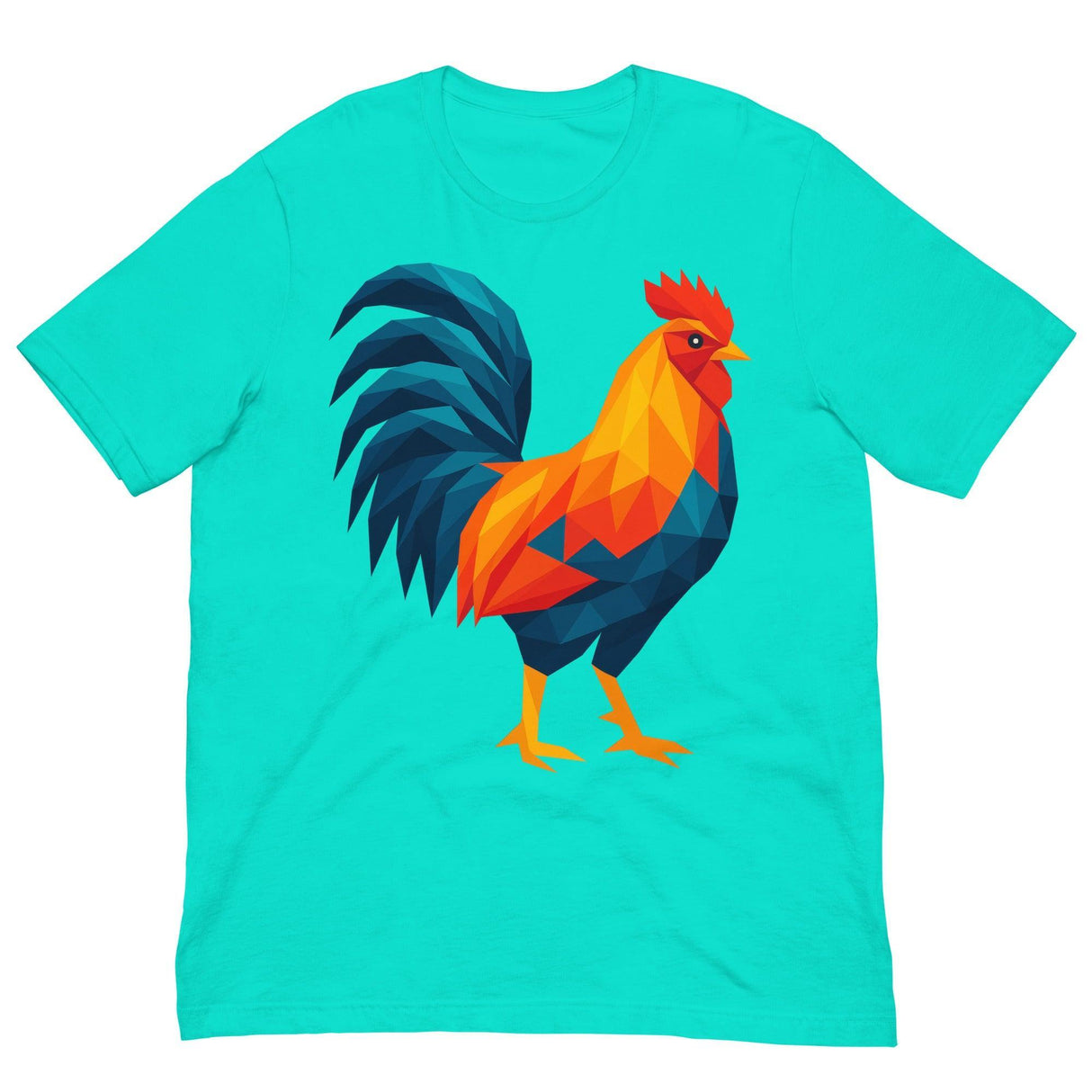 Huge Polygon Rooster-T-Shirts-Swish Embassy