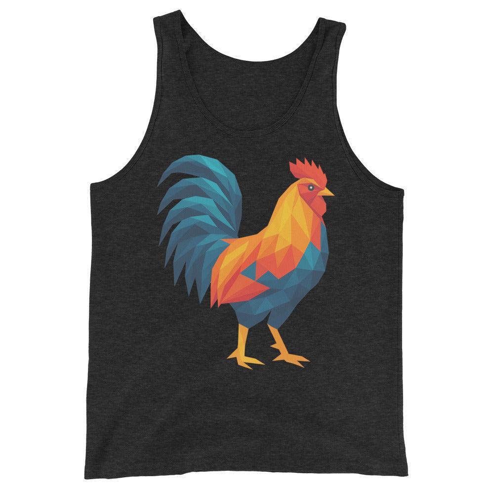 Huge Polygon Rooster (Tank Top)-Tank Top-Swish Embassy