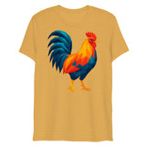Huge Polygon Rooster (Triblend)-Triblend T-Shirt-Swish Embassy