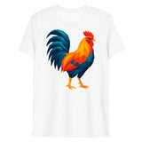 Huge Polygon Rooster (Triblend)-Triblend T-Shirt-Swish Embassy
