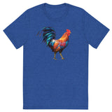 Huge Polygon Rooster (Triblend)-Triblend T-Shirt-Swish Embassy