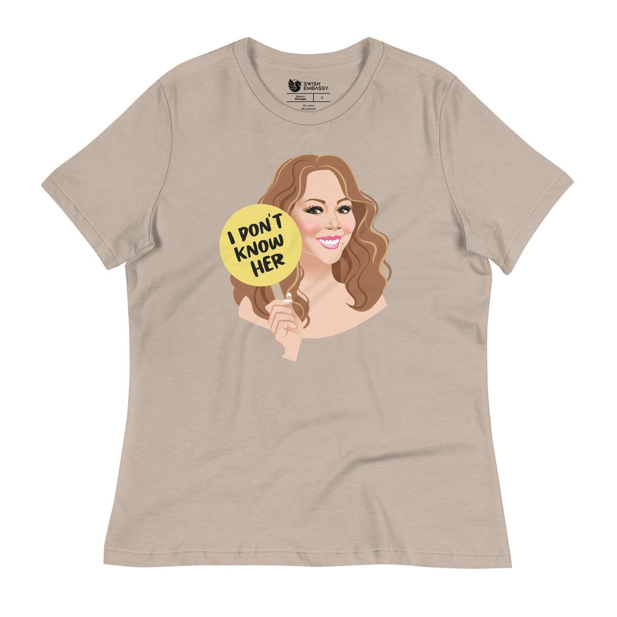 I Don't Know Her (Women's Relaxed T-Shirt)-Women's T-Shirts-Swish Embassy