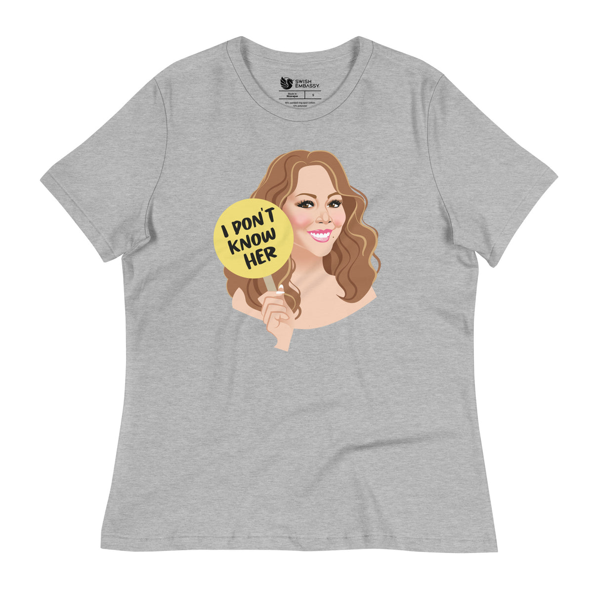 I Don't Know Her (Women's Relaxed T-Shirt)-Women's T-Shirts-Swish Embassy