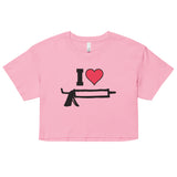 I Love Caulk (Crop Top)-Crop Top-Swish Embassy
