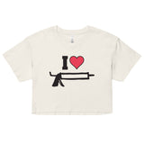 I Love Caulk (Crop Top)-Crop Top-Swish Embassy