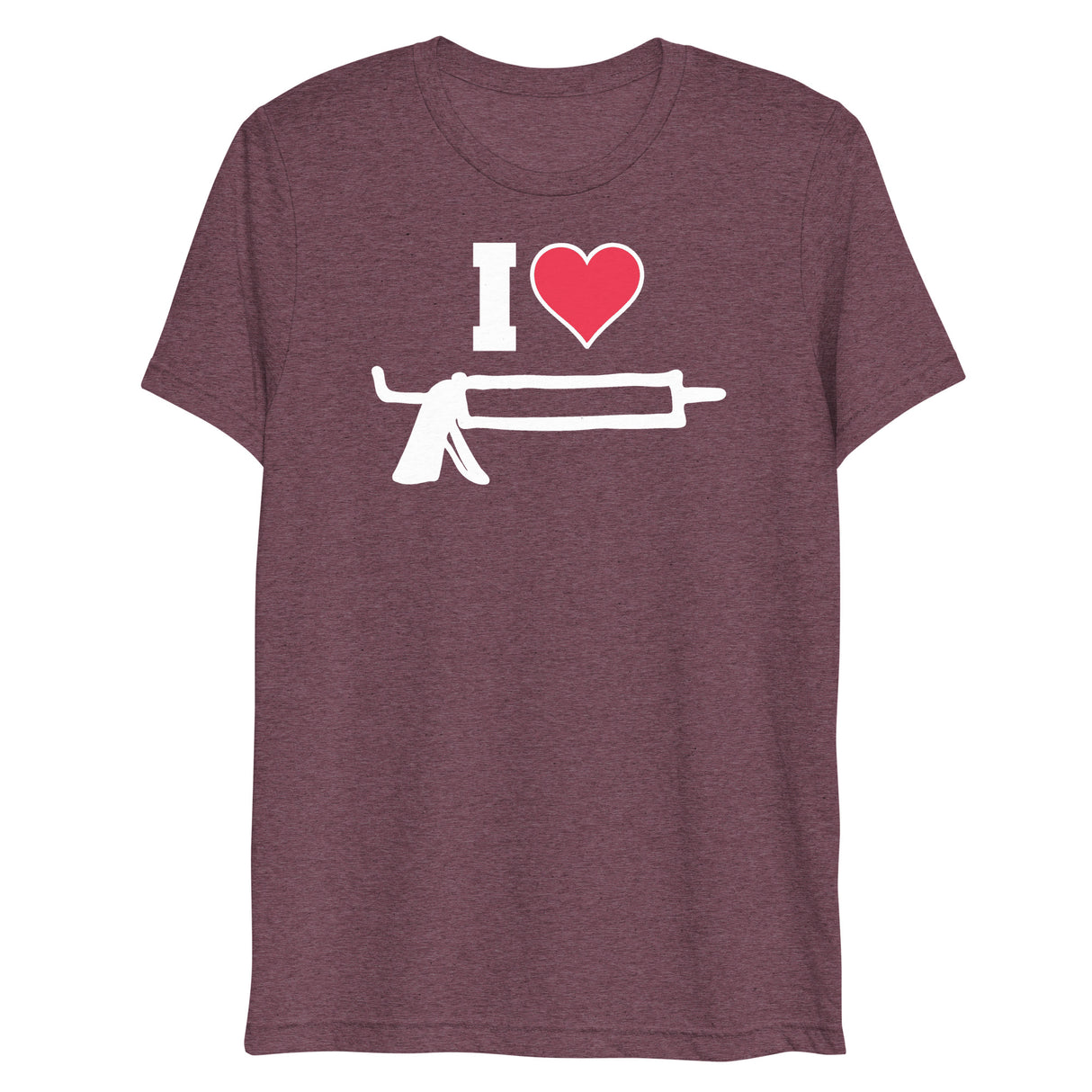 I Love Caulk (Triblend)-Triblend T-Shirt-Swish Embassy