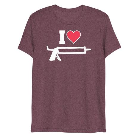 I Love Caulk (Triblend)-Triblend T-Shirt-Swish Embassy