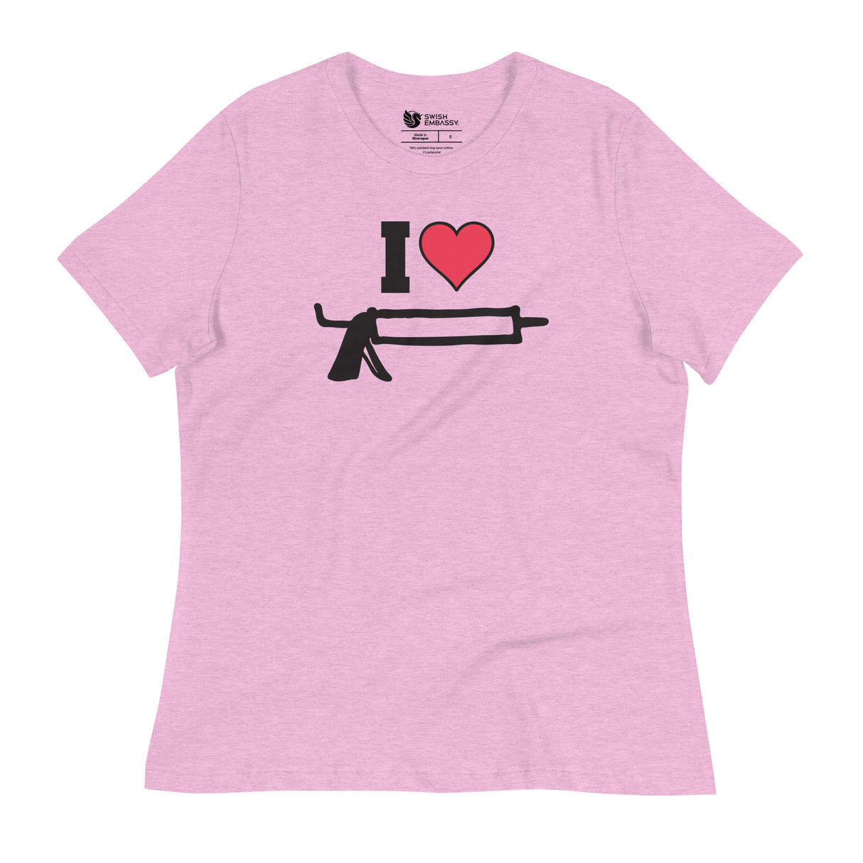 I Love Caulk (Women's Relaxed T-Shirt)-Women's T-Shirts-Swish Embassy
