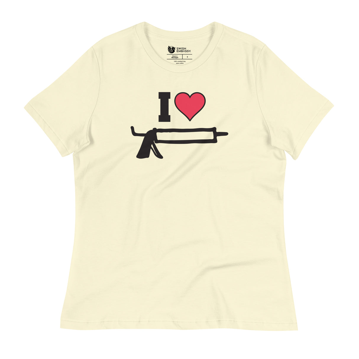 I Love Caulk (Women's Relaxed T-Shirt)-Women's T-Shirts-Swish Embassy