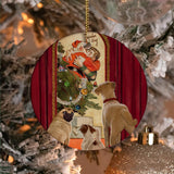 I Saw Daddy Kissing Santa Claus (Ceramic Holiday Keepsake)-Ceramic Holiday Keepsake-Swish Embassy